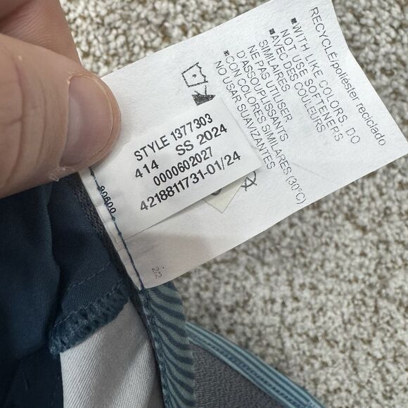 Under Armour Golf Printed Shorts Men's 30 Green Stripes Stretch Geometric New - Picture 13 of 14